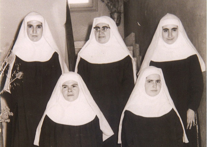 Comunidad de religiosas del Colegio La Asunción de Ponferrada en 1967